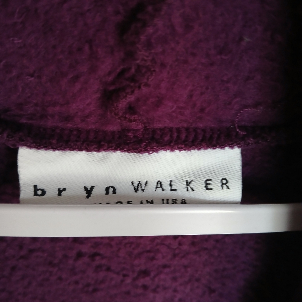 🏷️ Bryn Walker Women's Top Purple Open Front Sweater Cardigan #0306 - Picture 11 of 12